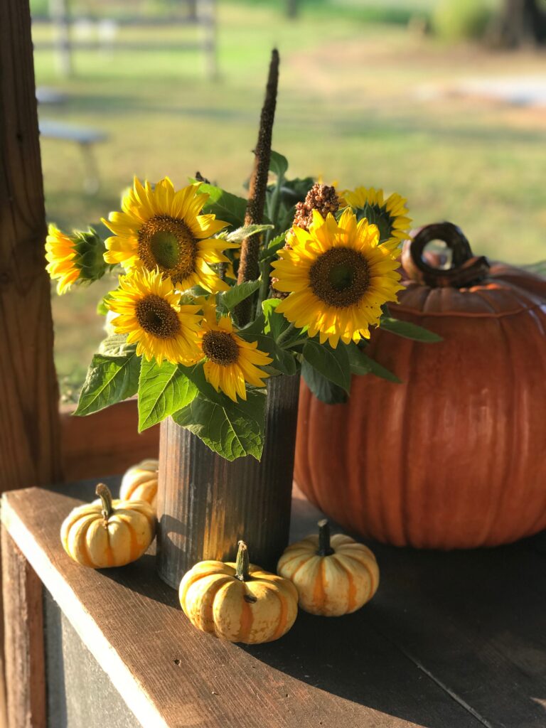 DBF sunflowers make great table decor!